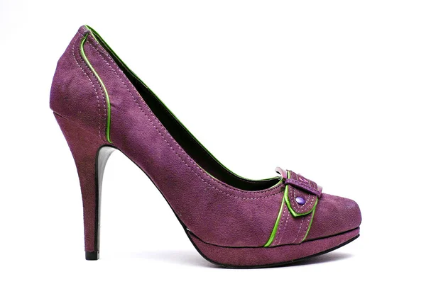 Purple and Green High Heel — Stock Photo, Image