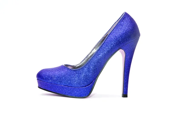 Womens sparkly high heel — Stock Photo, Image