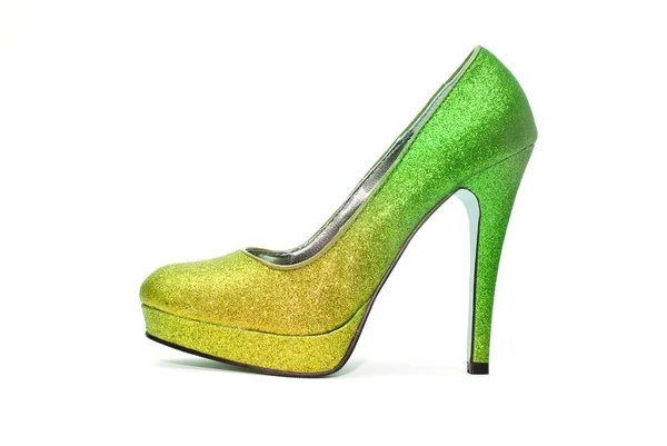 Womens sparkly high heel — Stock Photo, Image