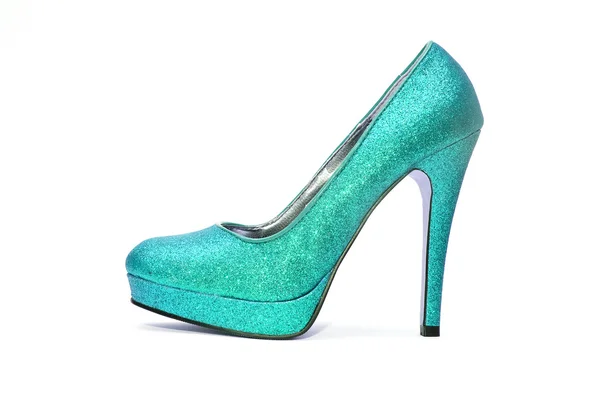 Womens sparkly high heel — Stock Photo, Image