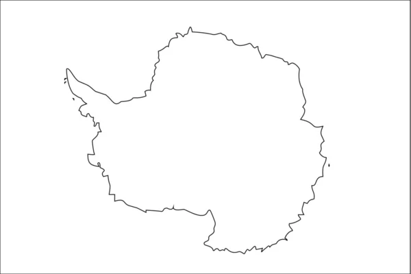 Kostra ilustrace vlajka země Antarktidy — Stockový vektor
