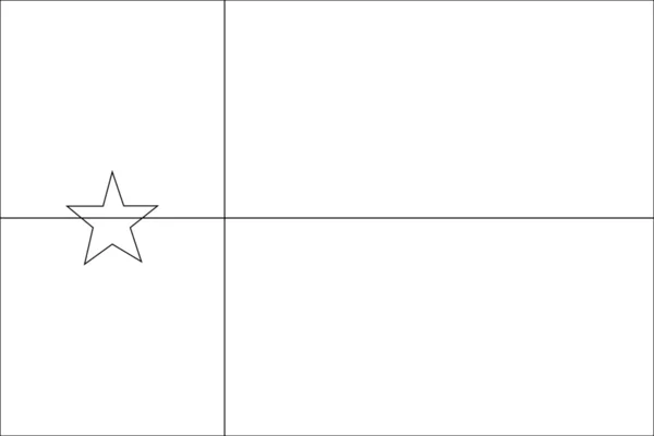 几内亚-比绍国家的骨架的旗帜插图 — 图库矢量图片
