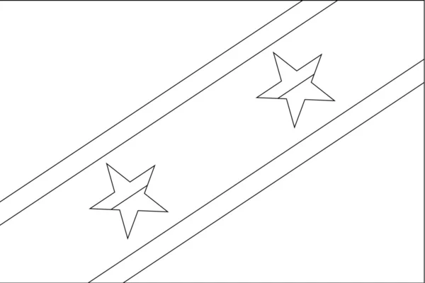 Bandeira de esqueleto Ilustração do país de São Cristóvão e N — Vetor de Stock