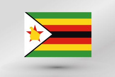 Zimbabve ülke bayrağı çizimi