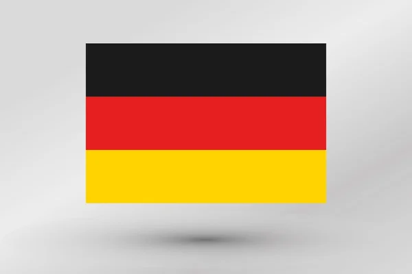 Drapeau Illustration du pays d'Allemagne — Image vectorielle