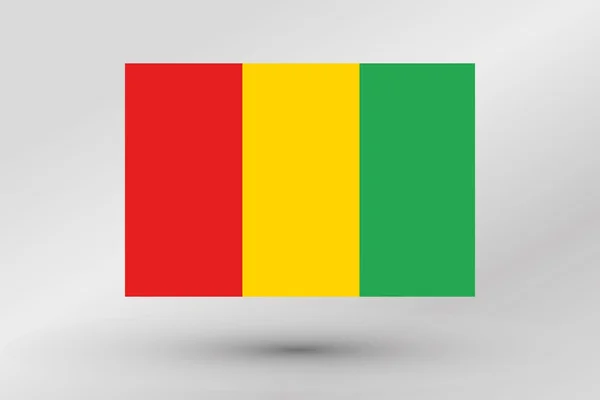 Ilustración del país de Guinea — Vector de stock