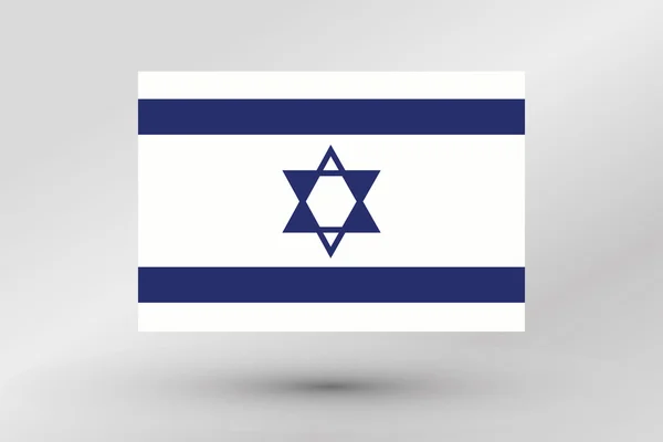 Bandera Ilustración del país de Israel — Archivo Imágenes Vectoriales