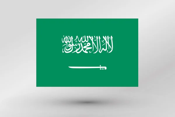 Ilustrasi Bendera dari negara Arab Saudi - Stok Vektor