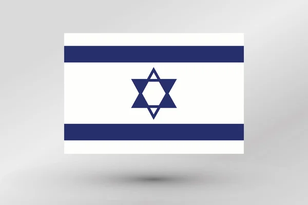 Illustratie van de vlag van het land van Israël — Stockfoto