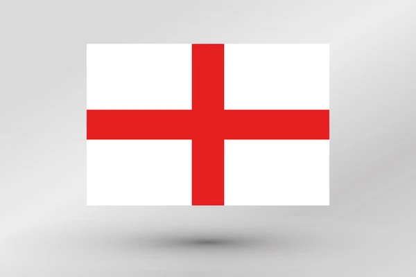 Απεικόνιση της σημαίας της χώρας της Αγγλίας — Φωτογραφία Αρχείου