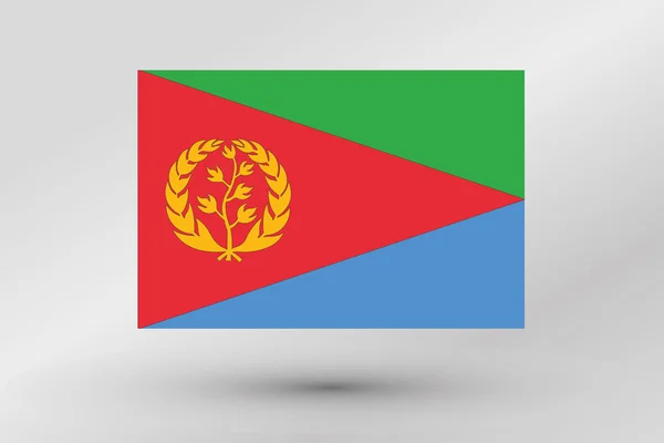 Flag Illustration of the country of  Eritrea — Stock Photo, Image