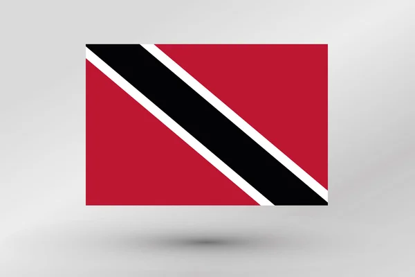 Illustration du drapeau du pays de Trinité-et-Tobago — Photo