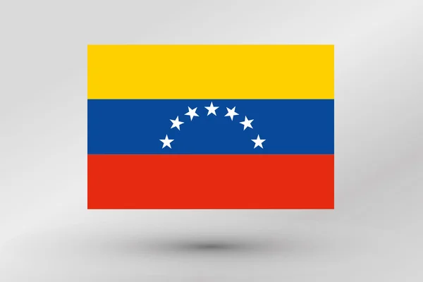 Flagga Illustration av landet av Venezuela — Stockfoto