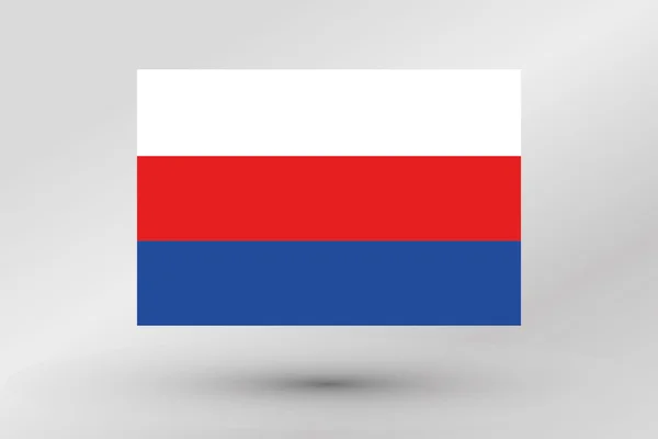 Flag Illustration of the country of  Serbia — Stock Photo, Image