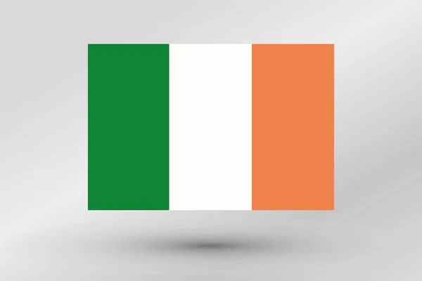 Bandiera Illustrazione del paese d'Irlanda — Foto Stock