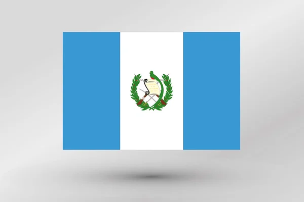 Flag Illustration of the country of  Guatemala — Stock Photo, Image