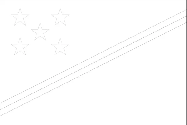 Σκελετός εικονογράφηση σημαία της χώρας των Νήσων Σολομώντος — Φωτογραφία Αρχείου