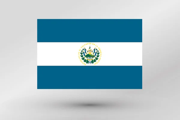 Ilustrace vlajka země El Salvador — Stock fotografie
