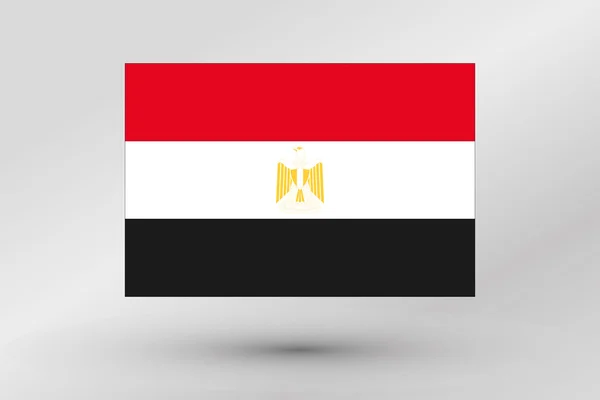 Flagga Illustration av landet av Egypten — Stockfoto