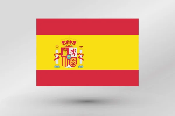 Flagge des Landes Spanien — Stockfoto