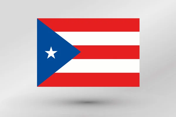 Puertorico の国の旗イラスト — ストック写真