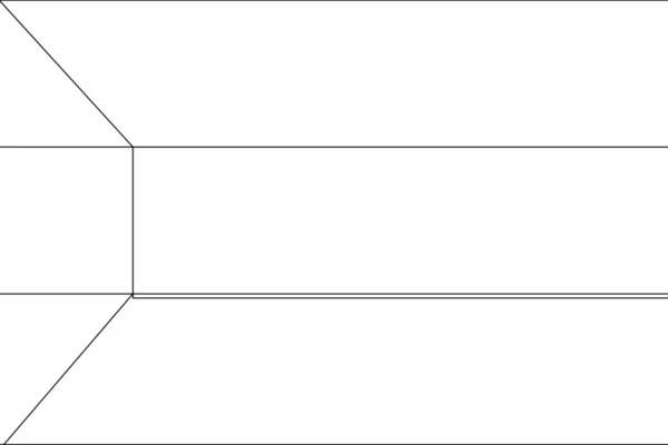 Σκελετός εικονογράφηση σημαία του κράτους του Κουβέιτ — Φωτογραφία Αρχείου