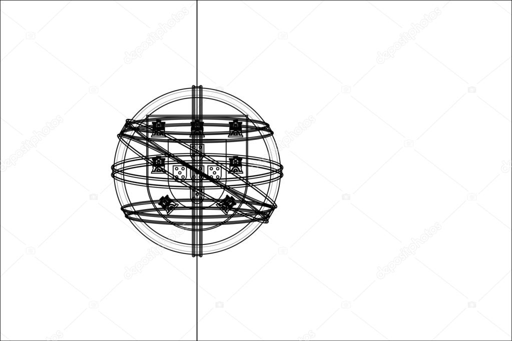 Skeleton  Flag Illustration of the country of  Portugal