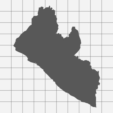Liberya ülkenin şekli ile kare kağıt