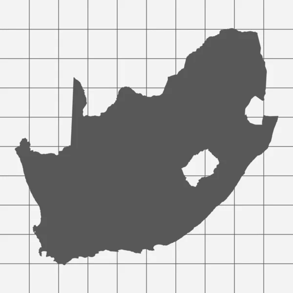 Squared Paper with the Shape of the Country of  South Africa — Stock Photo, Image