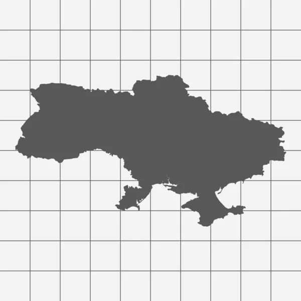 Čtvercový papír s tvarem země Ukrajina — Stock fotografie