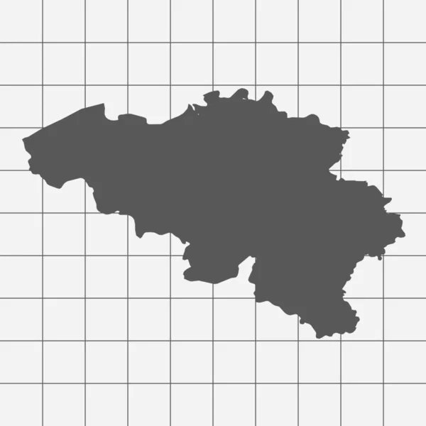 ベルギーの国の形の方眼 — ストック写真