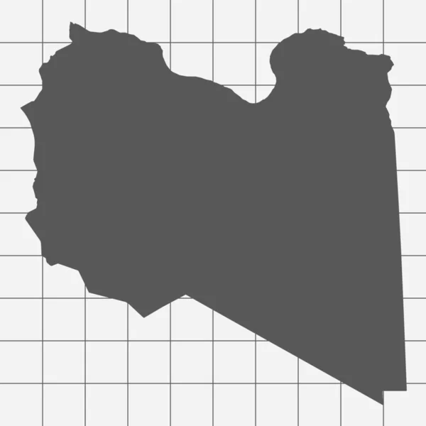 Square Paper with the Shape of the Country of Libya — стоковое фото