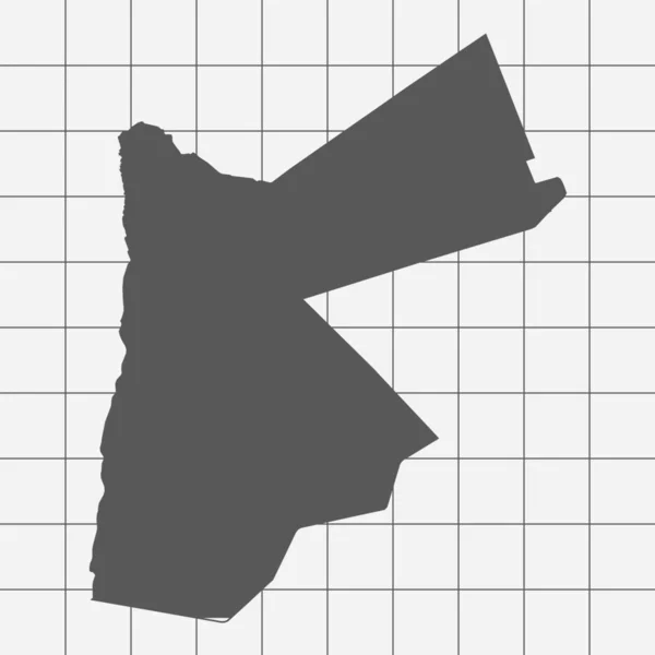 Squared Paper with the Shape of the Country of  Jordan — Stock Photo, Image