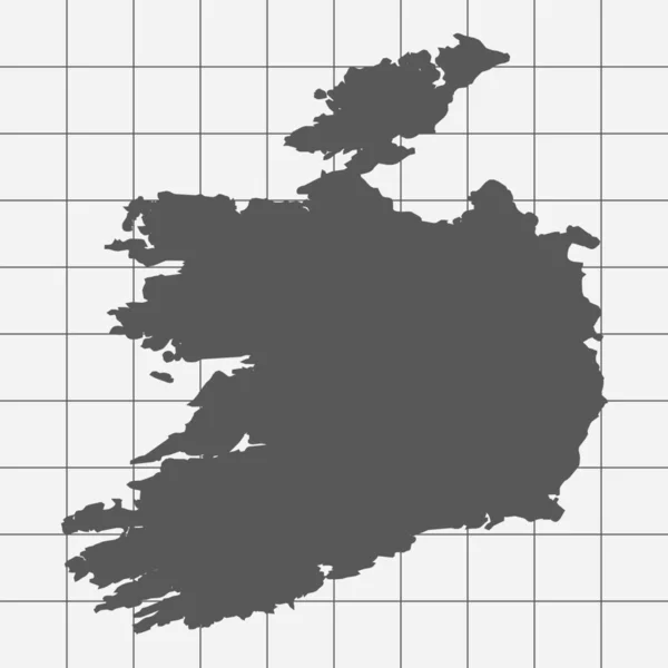 Kwadraat papier met de vorm van het land van Ierland — Stockfoto