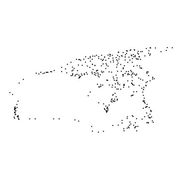 Ülke sayısı beyaz arka plan üzerinde izole anahat noktalı