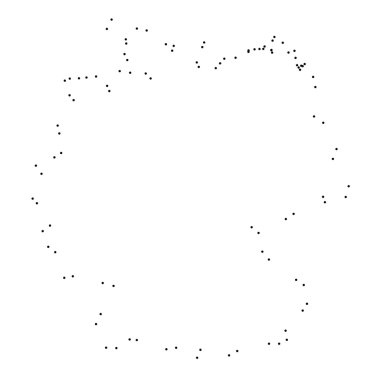 Ülke sayısı beyaz arka plan üzerinde izole anahat noktalı