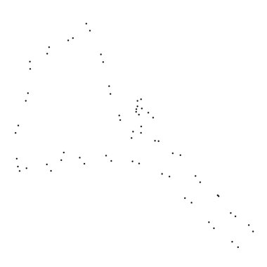 Ülke sayısı beyaz arka plan üzerinde izole anahat noktalı