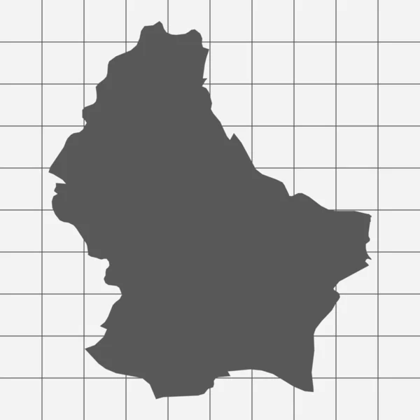 Carta quadrata con la forma del paese del Lussemburgo — Foto Stock