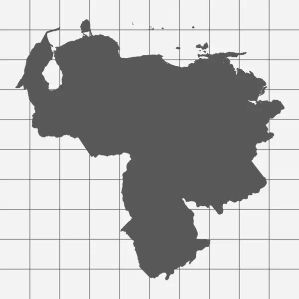 Kvadrerade papper med formen av landet av Venezuela — Stockfoto