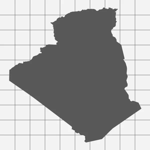 Τετράγωνο χαρτί με το σχήμα της χώρας της Αλγερίας — Φωτογραφία Αρχείου