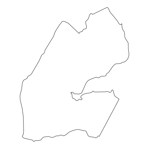 High detailed Outline of the country of  Djibouti — Stock Photo, Image