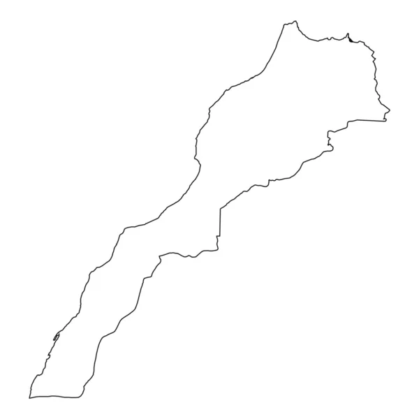 Esquema detallado del país de Marruecos — Foto de Stock