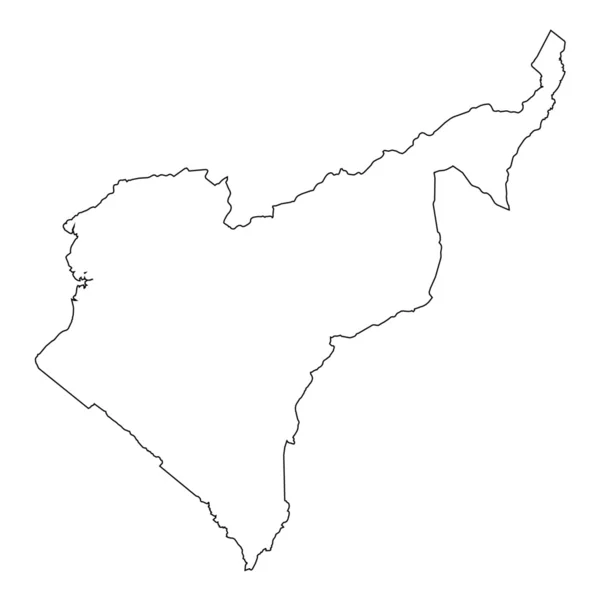 High detailed Outline of the country of  Cameroon — Stock Photo, Image