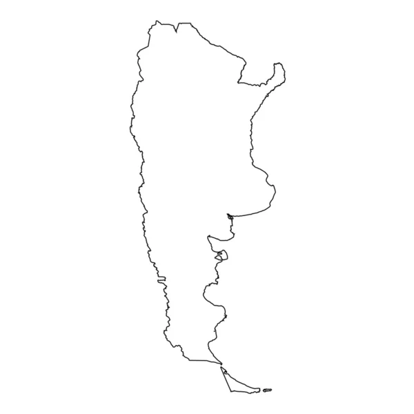 Hoge gedetailleerde overzicht van het land van Argentinië — Stockfoto