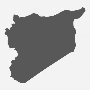 Suriye ülke şekli ile kare kağıt