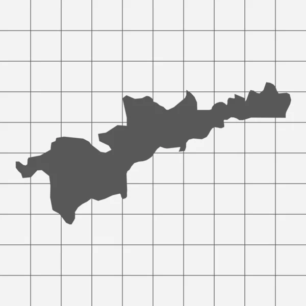 Papier Carrée avec la Forme du Pays de Monaco — Image vectorielle