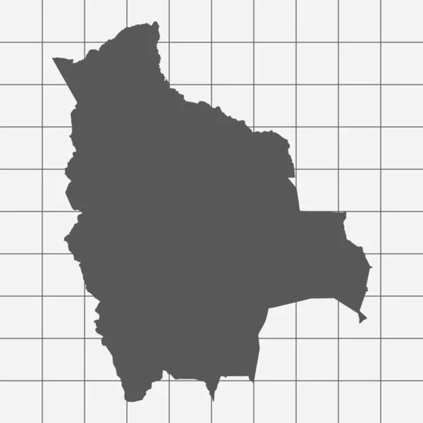 Квадратная бумага с изображением страны Боливии — стоковый вектор