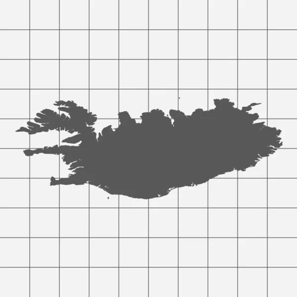 Quadratisches Papier mit der Form des Landes Grönland — Stockvektor