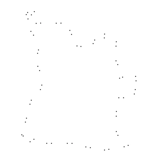 虚线轮廓分离计数的白色背景上的国家 — 图库矢量图片