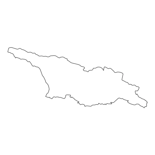 Esquema detallado del país de Georgia — Archivo Imágenes Vectoriales